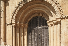 Carved doorway to the Cloisters
